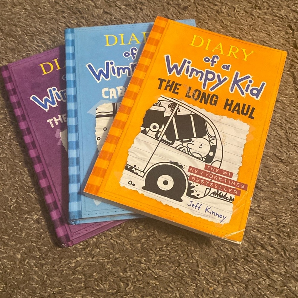 BOOKS::Jeff Kinney. “Diary of a wimpy kid” vol. 5 and 6 and “the long haul”